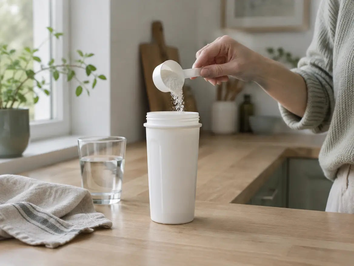 Blande sammen kreatin og proteinpulver?
