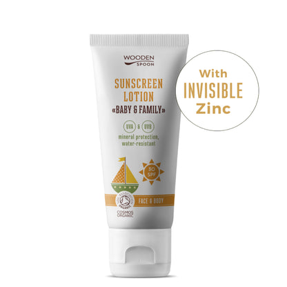 Wooden Spoon Organic Sunscreen Baby &amp; Family
