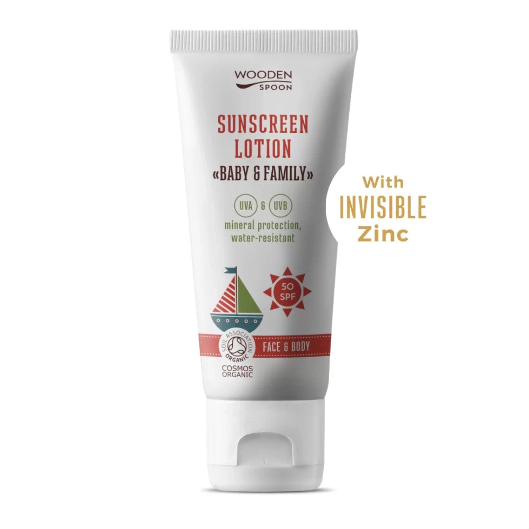 Wooden Spoon Organic Sunscreen Baby &amp; Family