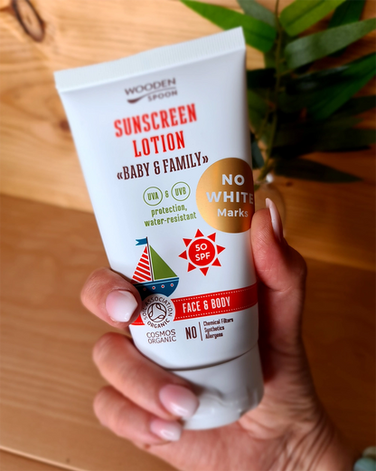 Wooden Spoon Organic Sunscreen Baby &amp; Family